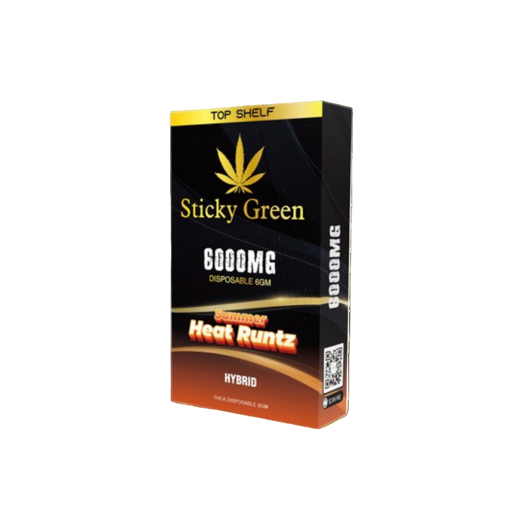 STICKY GREEN THC-A 6g DISPOSABLE - Smoke empire