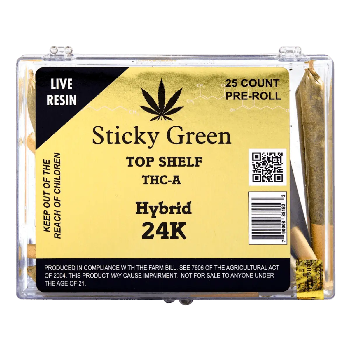 24K Hybrid Infused Top Shelf Pre Rolls (Hybrid) - Smoke empire