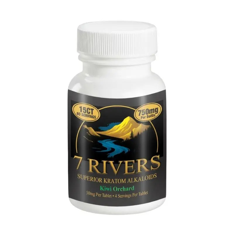 7 RIVERS 7-HYDROXYMITRAGYNINE TABLETS 15CT 50MG PER TABLET - KIWI ORCHARD - Smoke empire