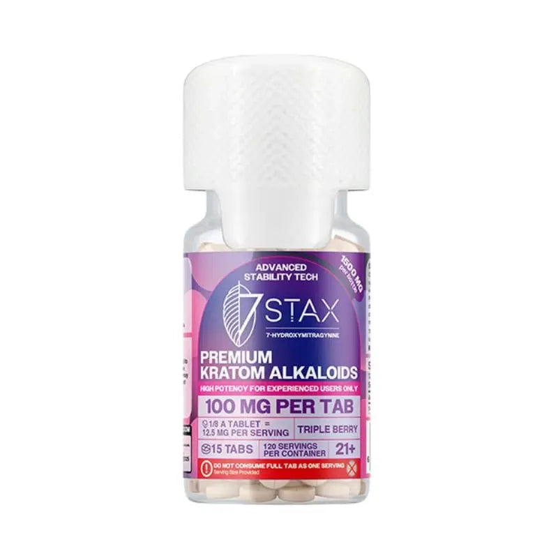 7STAX 7-HYDROXYMITRAGYNINE TABLETS 15CT 100MG PER TABLET - Smoke empire