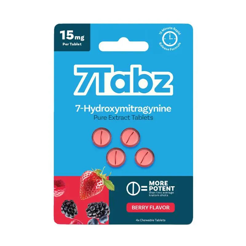 7Tabz 7-Hydroxymitragynine Chewable Tablets 4ct 15mg Per Tablet - Smoke empire