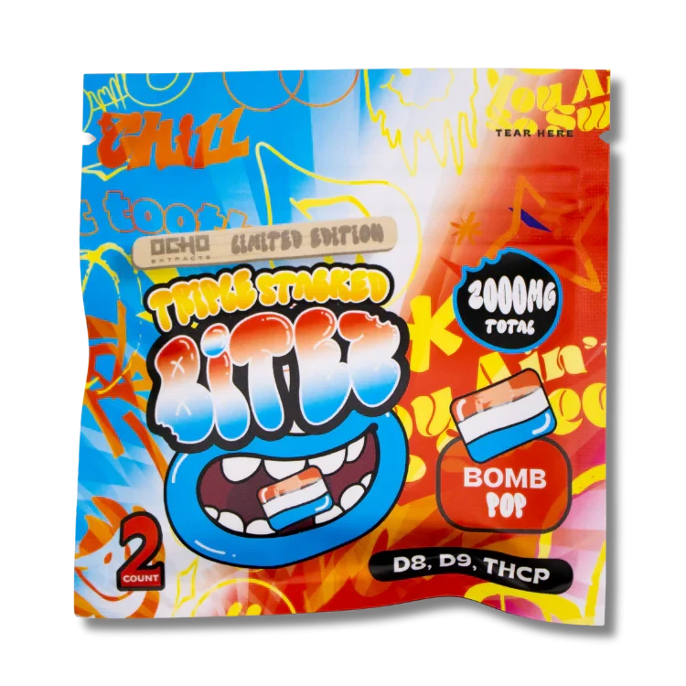 Ocho Extracts Double Stacked Bitez | (2ct) 2000mg Trip Drip Sugar Blend - Smoke empire