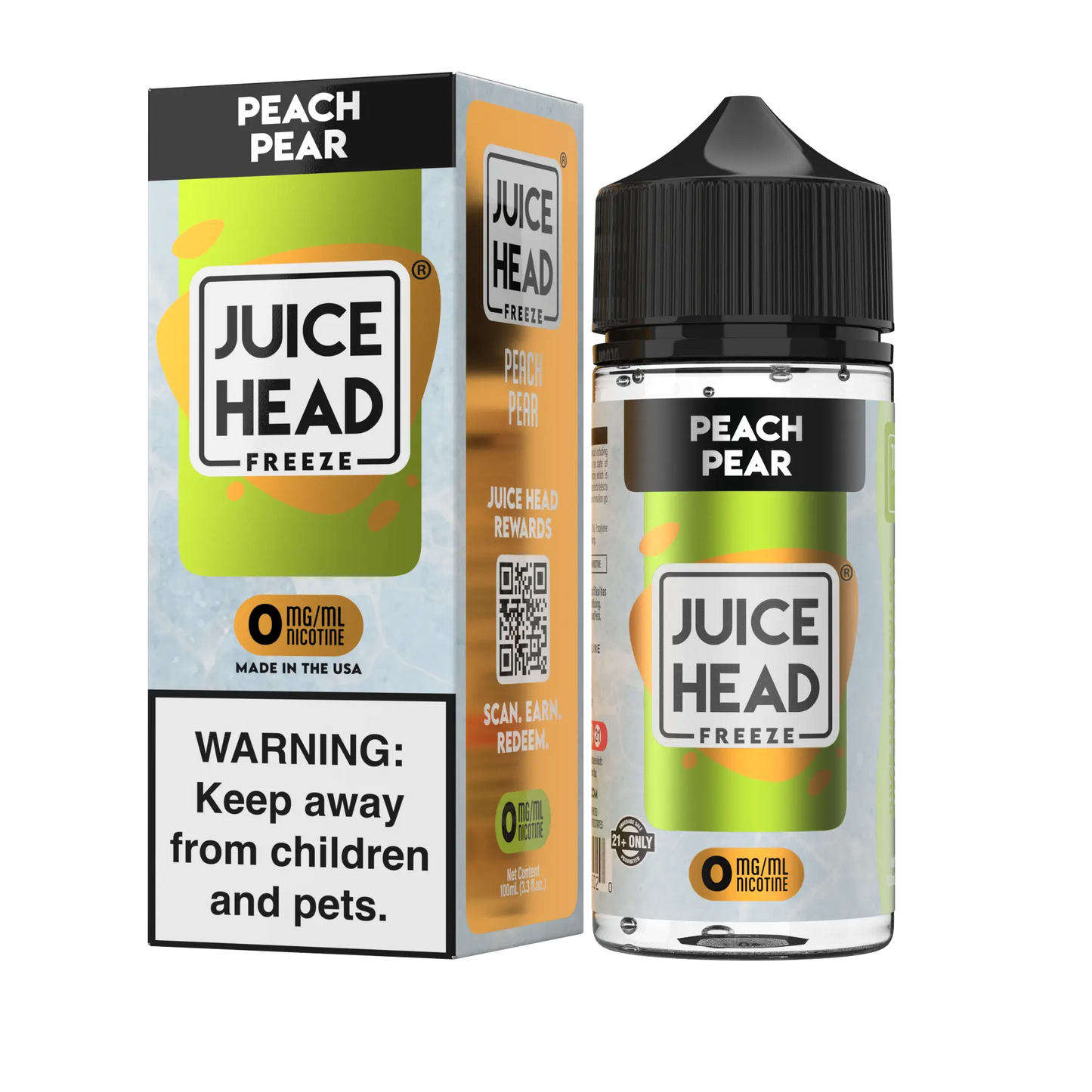 Juice Head Freeze Peach Pear eJuice - Smoke empire