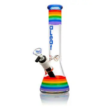 ALeaf 10" Pride Collection Beaker Water Pipe - Smoke empire