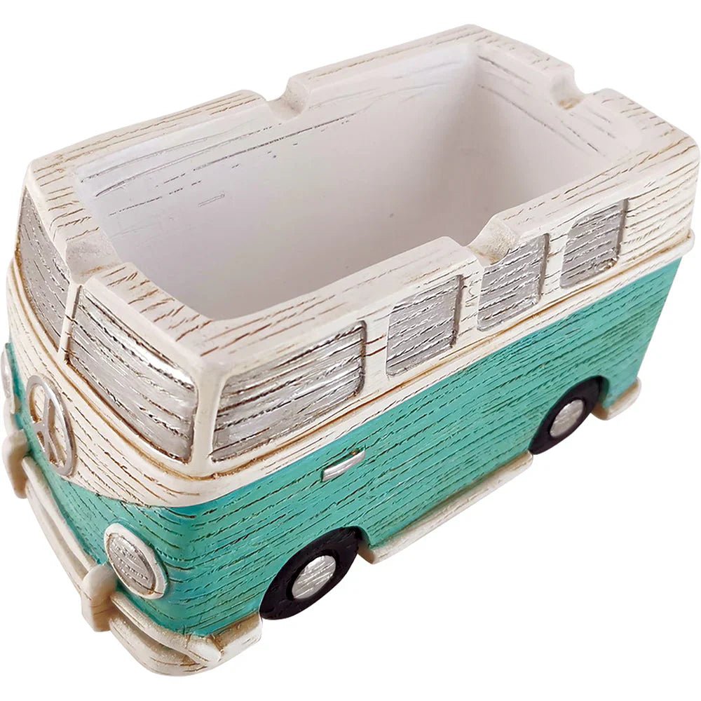 Ashtray Glass Car Convertible and Hippie Van Polystone - Smoke empire