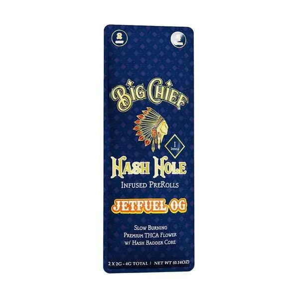 Big Chief THCA Hash Hole Prerolls 2x2G 4G Total - Smoke empire