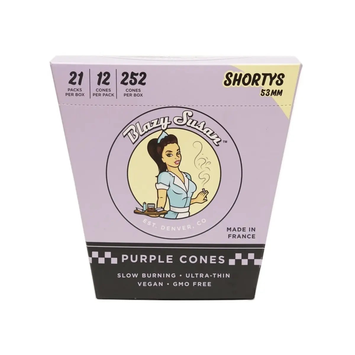 Blazy Susan Purple Cones Shortys 53mm - Smoke empire