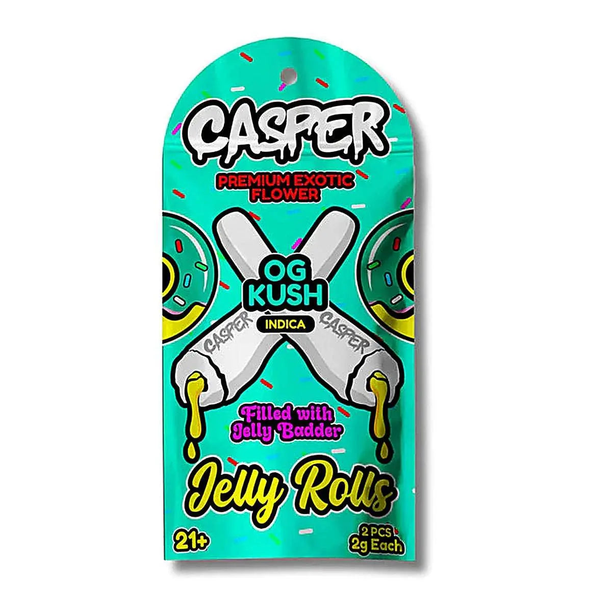 Casper Premium Exotic Flower Filled with Jelly Badder Jelly Rolls - Smoke empire