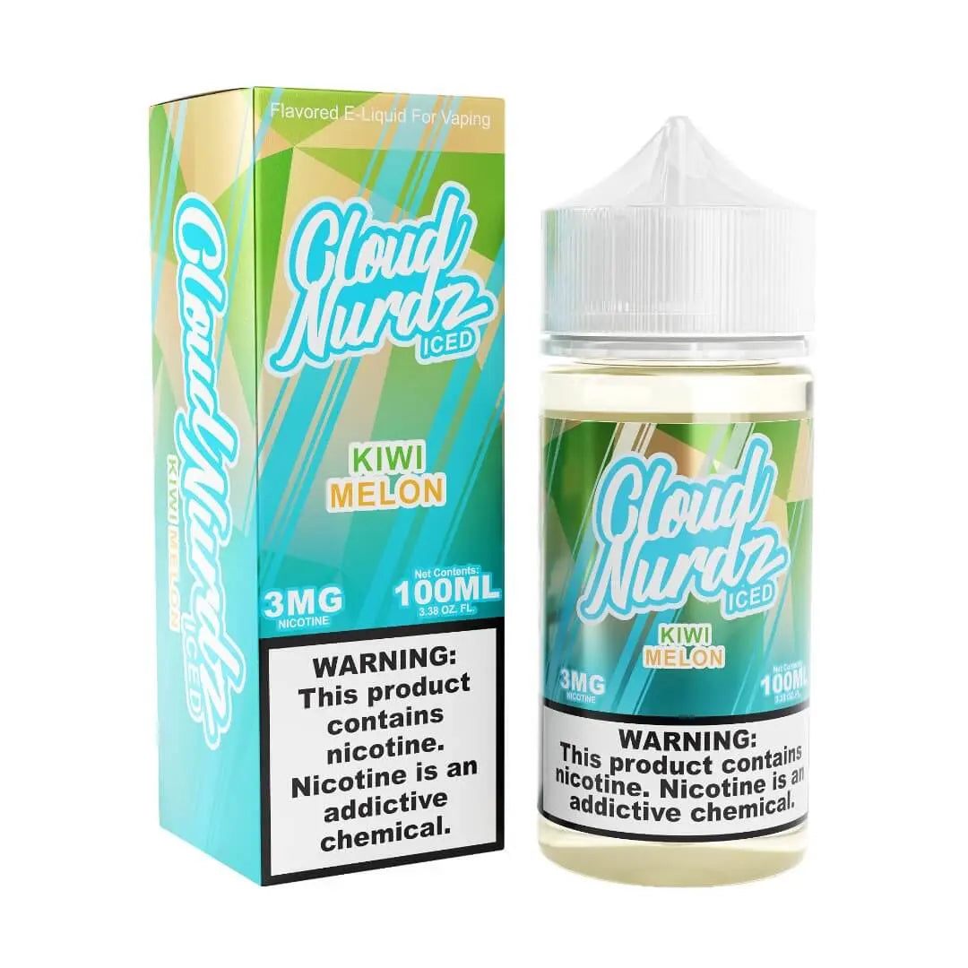 Cloud Nurdz Iced Kiwi Melon eJuice - Smoke empire