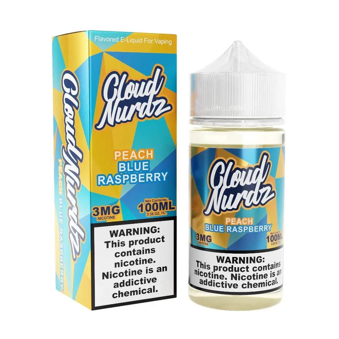 Cloud Nurdz Peach Blue Raspberry eJuice - Smoke empire