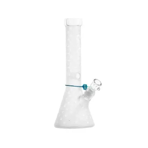 Cookies 14'' V Beaker Waterpipe - Clear Logo - Smoke empire