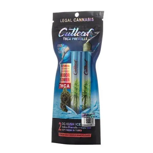 CUTLEAF THC-A CRUSH ICE PRE ROLLS 2G - Smoke empire