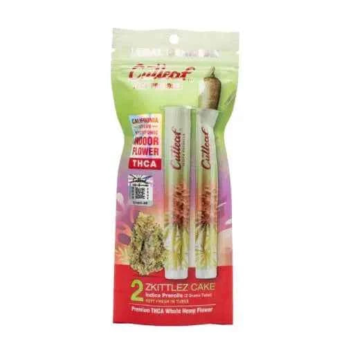 CUTLEAF THC-A 1G PRE ROLLS - 2CT