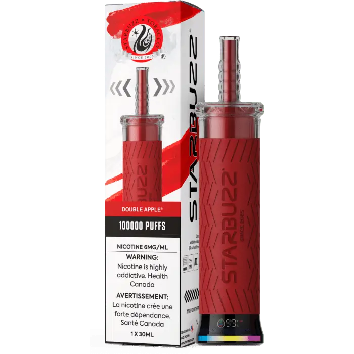 Double Apple - Starbuzz 100k Disposable Shisha Vape - Smoke empire