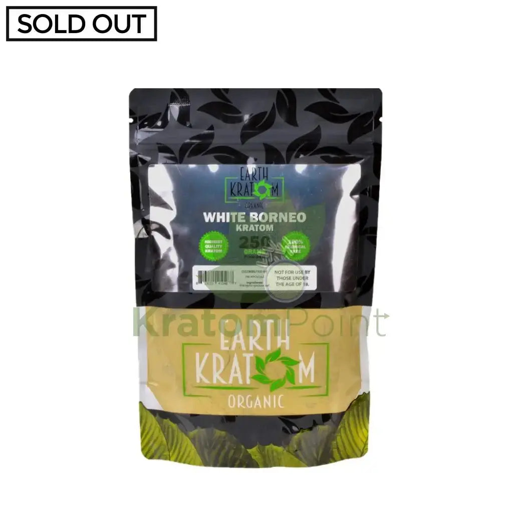 Earth Kratom White Borneo 250 Grams Powder - Smoke empire