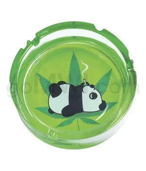Fujima 6.25' Leaf Glass Ashtray - Toking Panda - Smoke empire