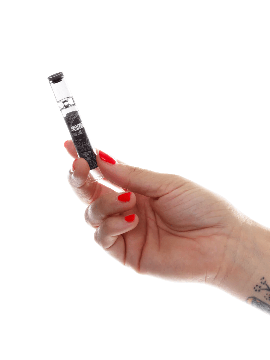 Grav Glass Taster W/Cap - Smoke empire