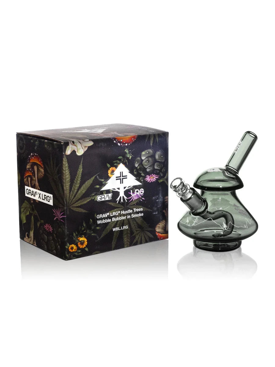 Grav LabsX LRG - Hustle Trees Wobble Bubbler - Smoke empire