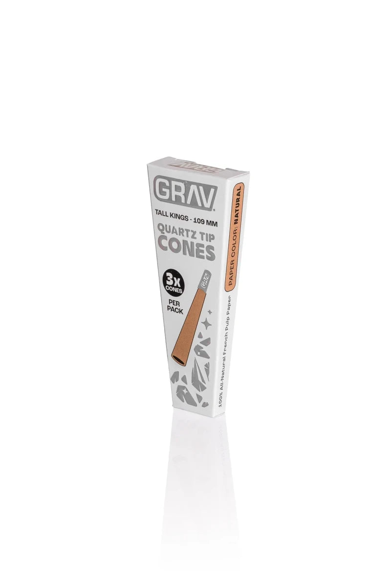 Grav Quartz Tip Cones (Natural) - Smoke empire