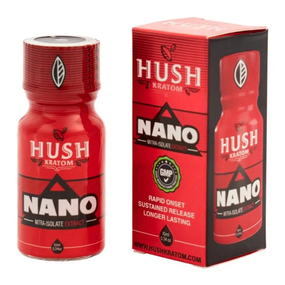 Hush Nano Kratom Shot Full Spectrum Extract 10ml - Smoke empire