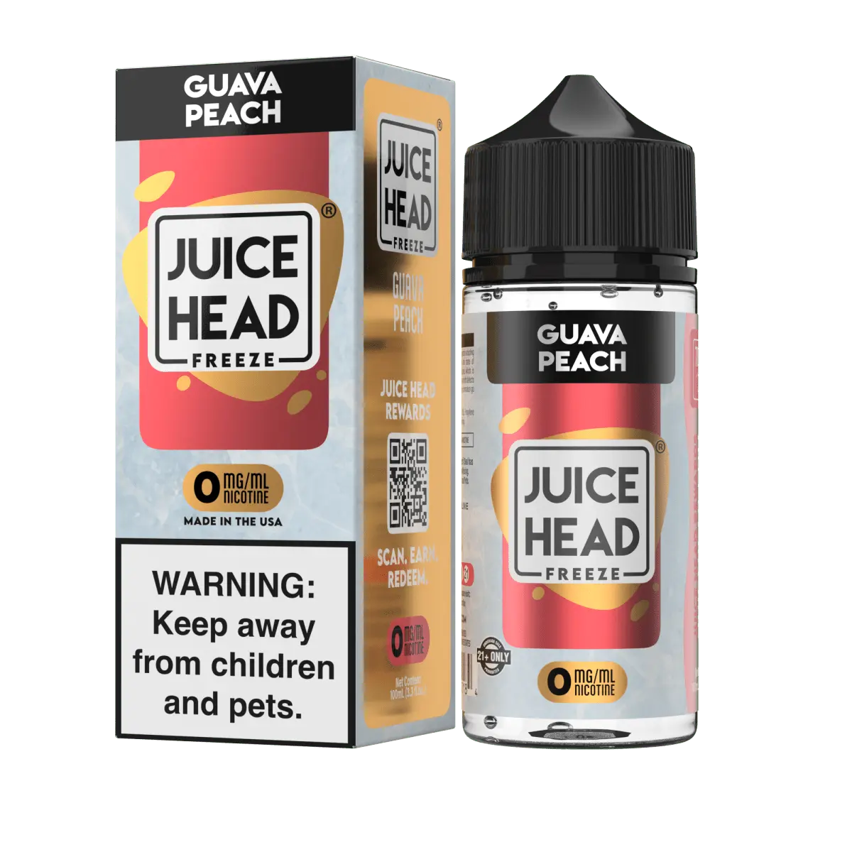 Juice Head Freeze Guava Peach eJuice - Smoke empire