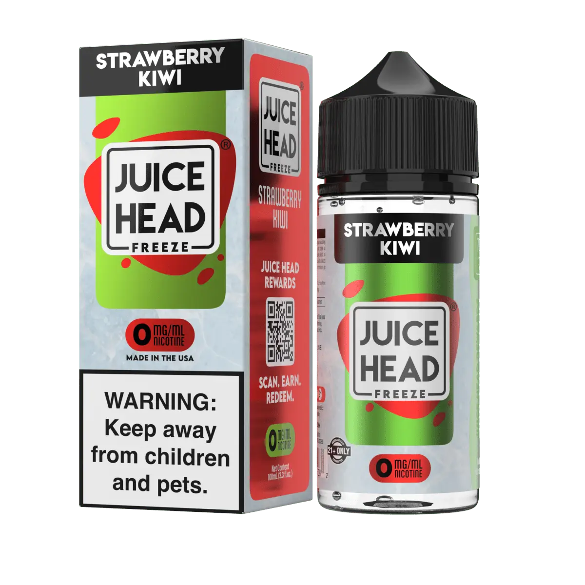 Juice Head Freeze Strawberry Kiwi eJuice - Smoke empire