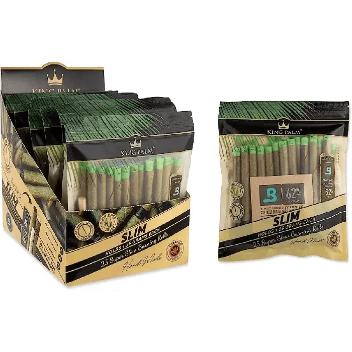 King Palm Slim Size Rolling Cones - 25 Piece Per Pack - 8 Pack Per Box - Smoke empire