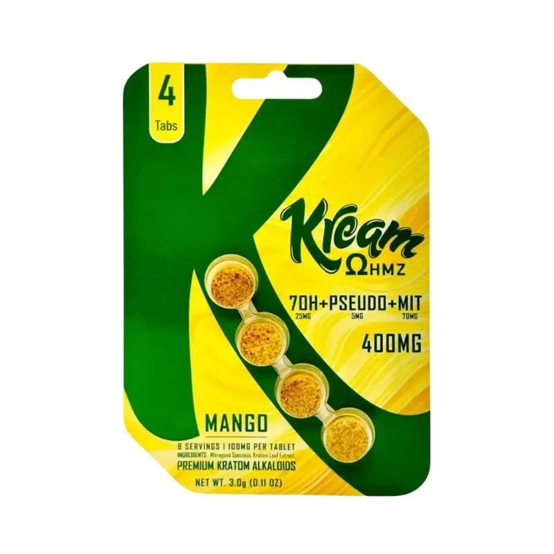 Kream 7-Hydroxy + Pseudo + Mit Chewable Tablets 4ct 100mg per Tablet - Smoke empire