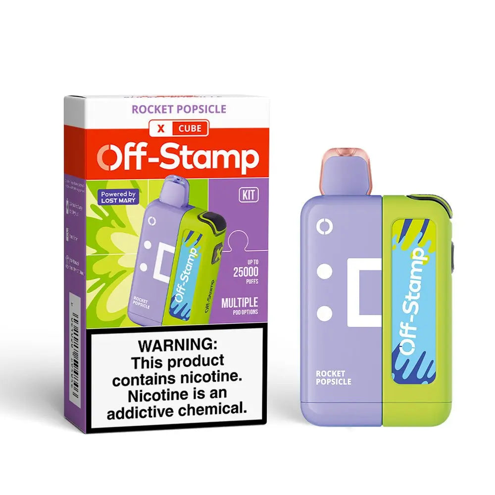 Made in Indonesia | Off-Stamp X-CUBE 25K Disposable KIT Powered By LOST MARY – 25,000 Puffs - Smoke empire