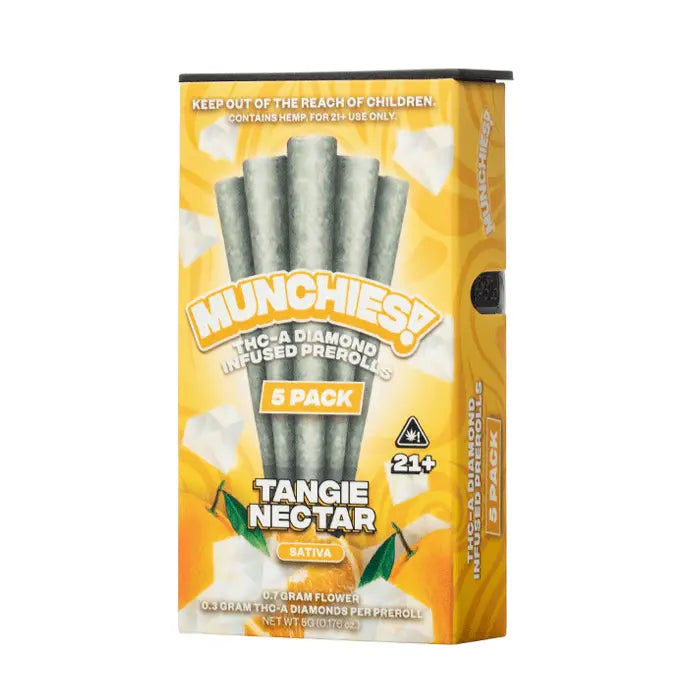 Munchies THCA Diamond Infused Prerolls 1G 5-Count - Smoke empire