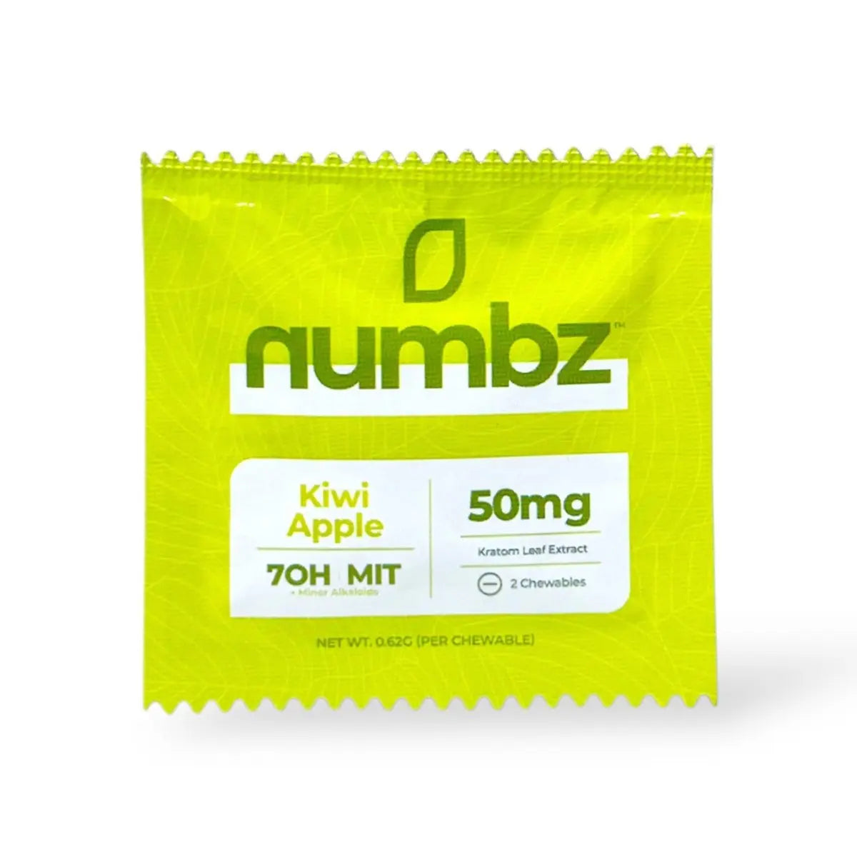 numbz 7-OH + MIT Chewable Tablets Kiwi Apple 2ct 25mg Per Tablet - Smoke empire