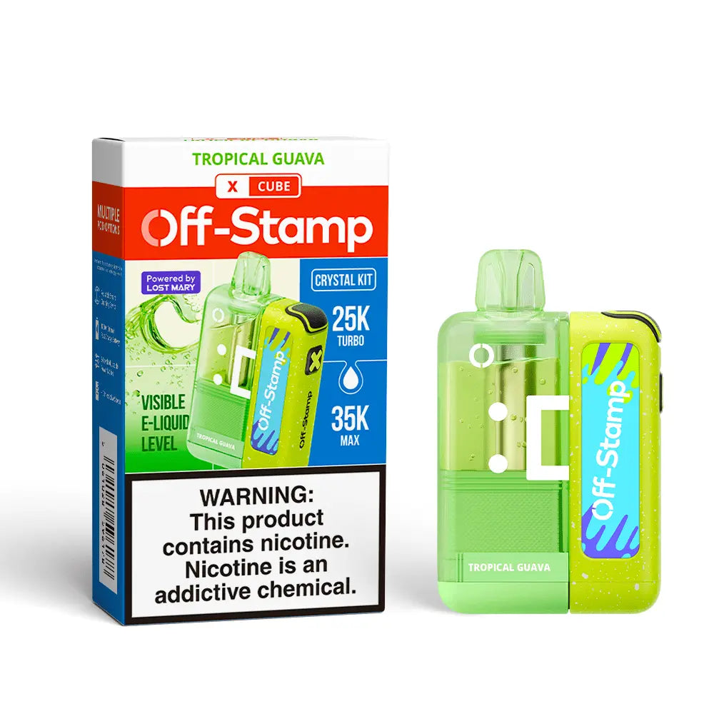 Off-Stamp X-CUBE 'CRYSTAL CUBE' 35K Disposable KIT Powered By LOST MARY – 35000 Puffs - Smoke empire