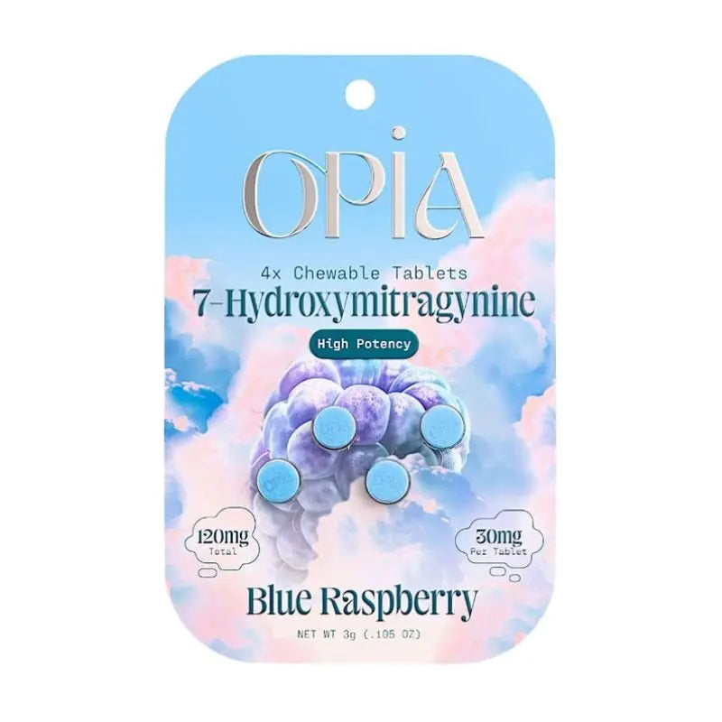 OPIA 7-HYDROXYMITRAGYNINE CHEWABLE TABLETS 4CT 30MG PER TABLET - Smoke empire