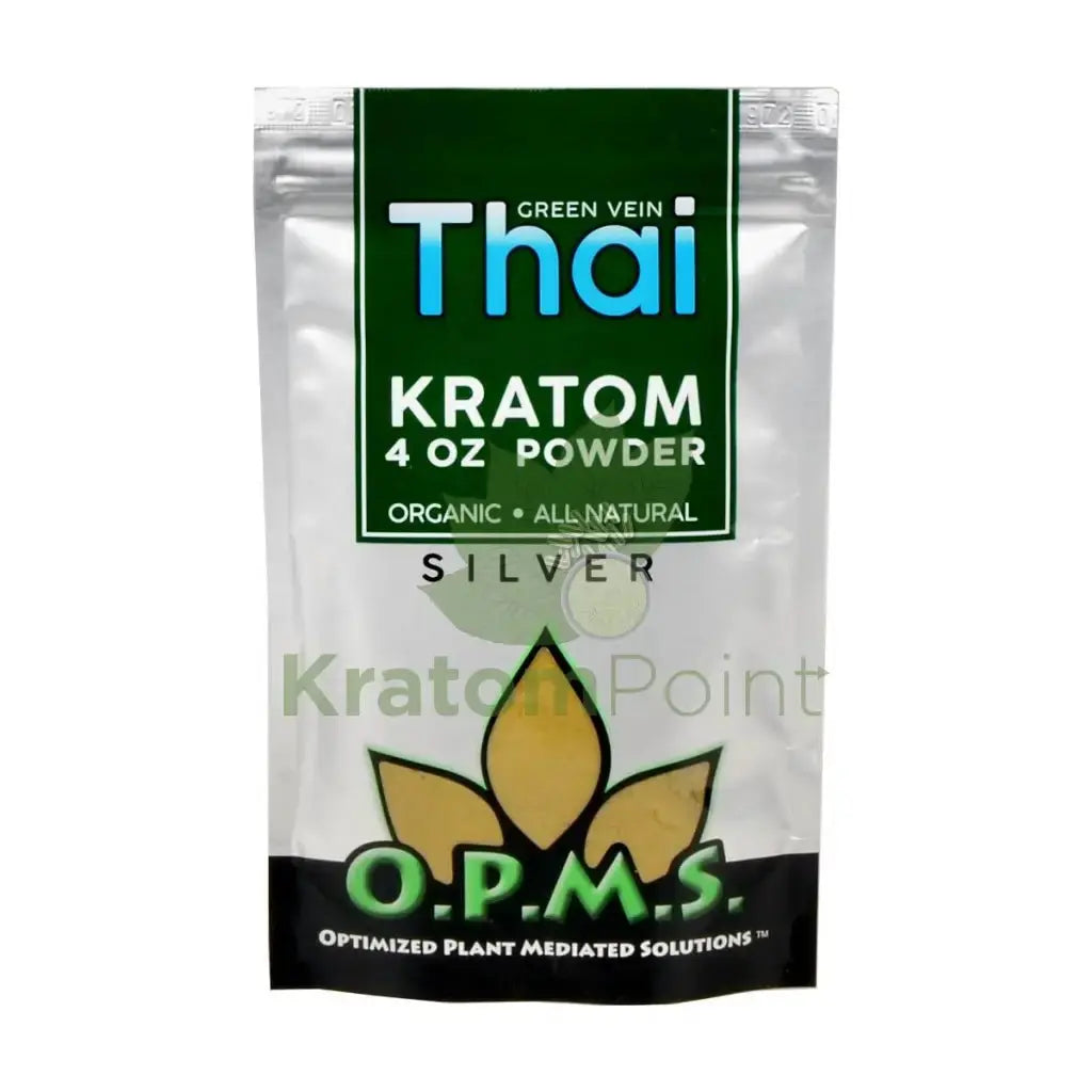 OPMS Kratom Powder, 4oz Green Vein Thai - Smoke empire
