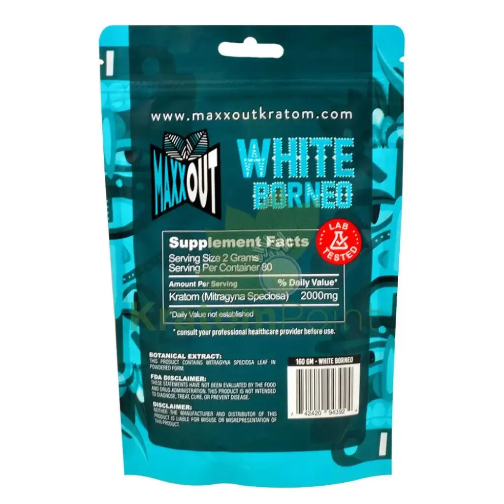 Pain Out (Maxx Out) Kratom Powder 160g White Borneo - Smoke empire