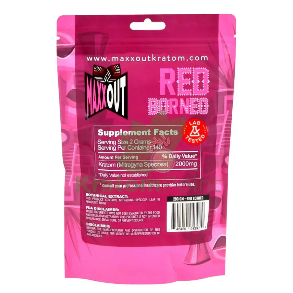 Pain Out (Maxx Out) Kratom Powder 280g Red Borneo - Smoke empire