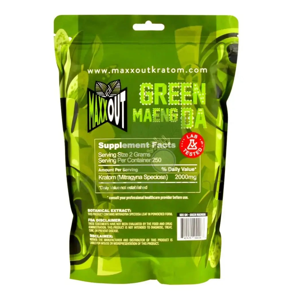 Pain Out (Maxx Out) Kratom Powder 500g Green Maeng Da - Smoke empire