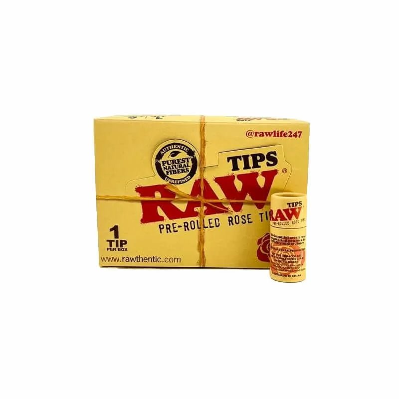 Raw Pre-Rolled Rose Tips - 6 Count Per Display - Smoke empire