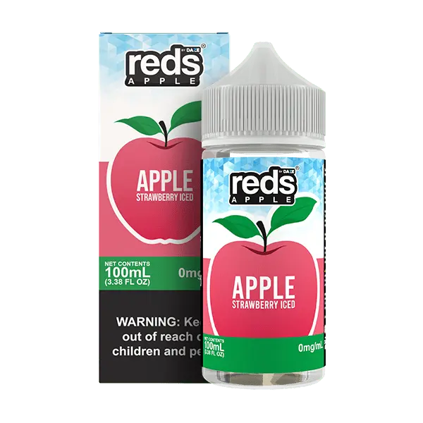 Reds Apple Strawberry Iced eJuice - Smoke empire