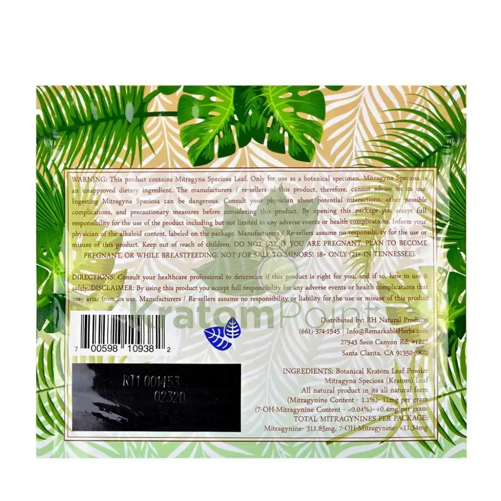 Remarkable Herbs Kratom Powder 1oz Thai - Smoke empire