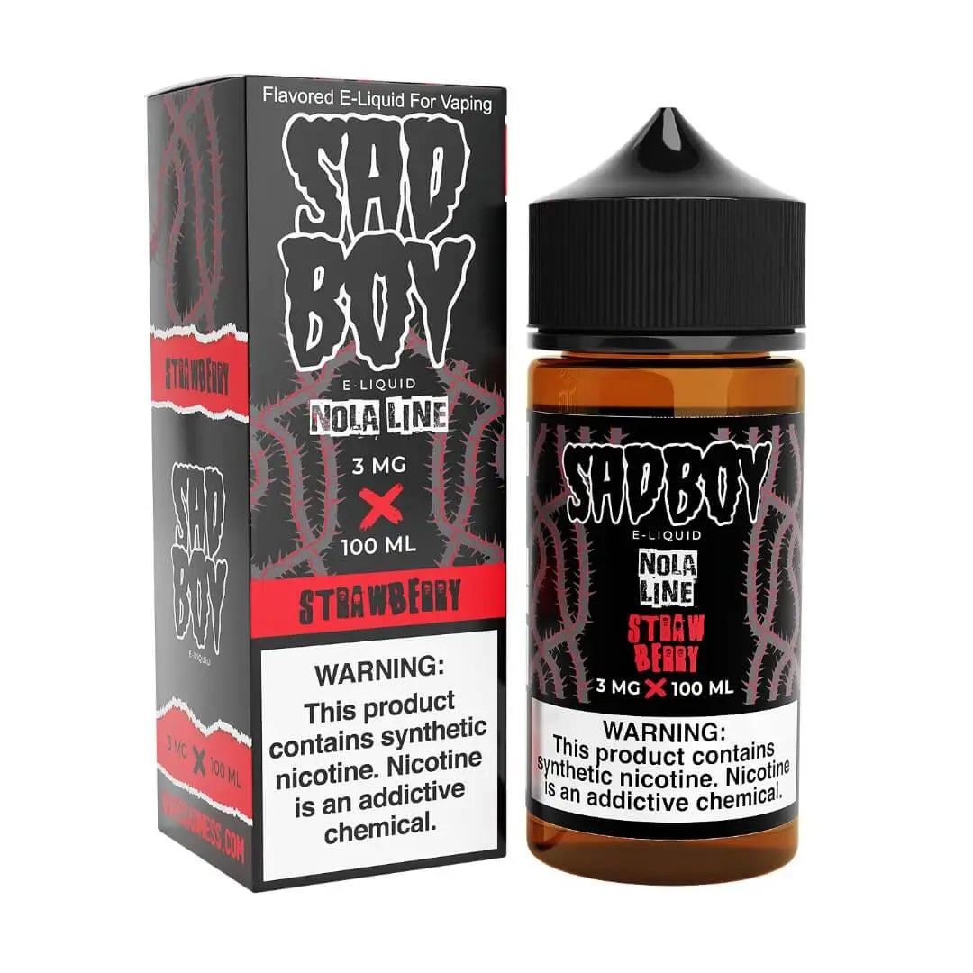 Sadboy Nola Line Strawberry eJuice - Smoke empire