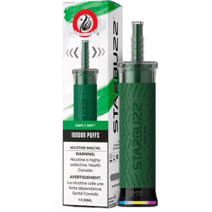 Simply mint - Starbuzz 100k Disposable Shisha Vape - Smoke empire