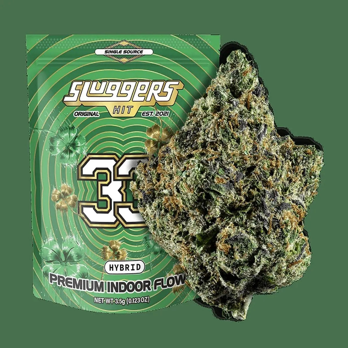Sluggers Hit 33 (Hybrid) Premium Indoor Flower 3.5G - Smoke empire