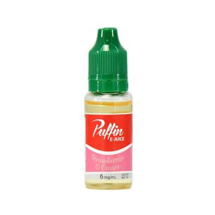 Strawberry & Cream E-Liquid by Puffin E-Juice