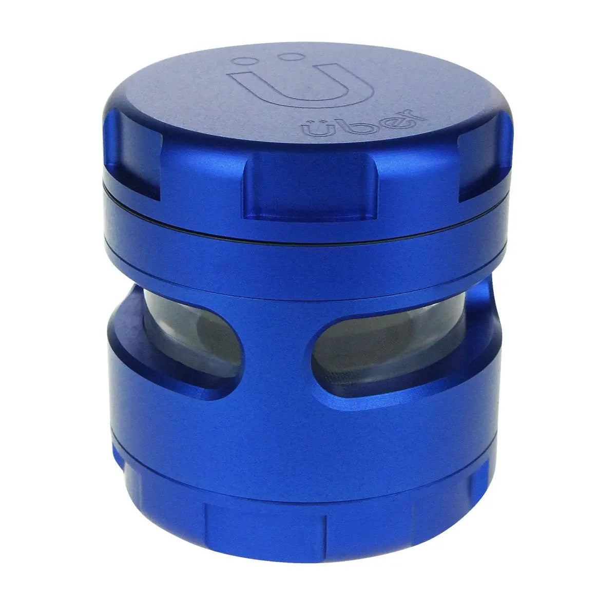 Uber 4.0 Grinder 4pc 2.5' 63mm CNC w/ Window - Smoke empire