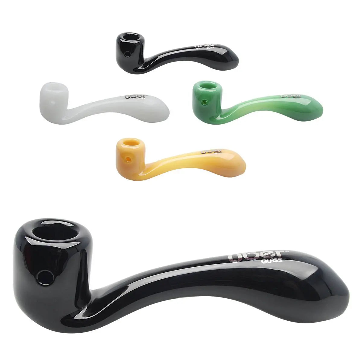 Uber Glass 5" Sherlock- Solid Colors - Smoke empire
