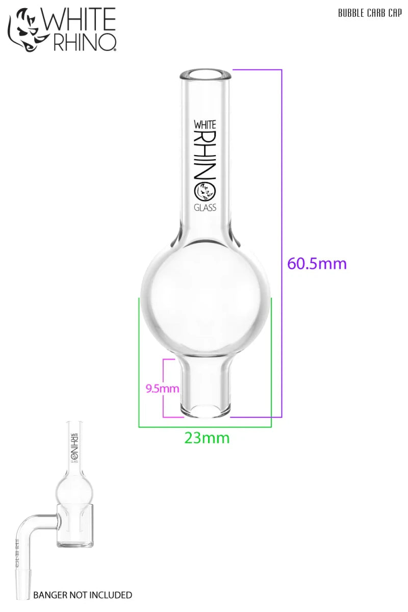 White Rhino Carb Cap - Bubble - Smoke empire