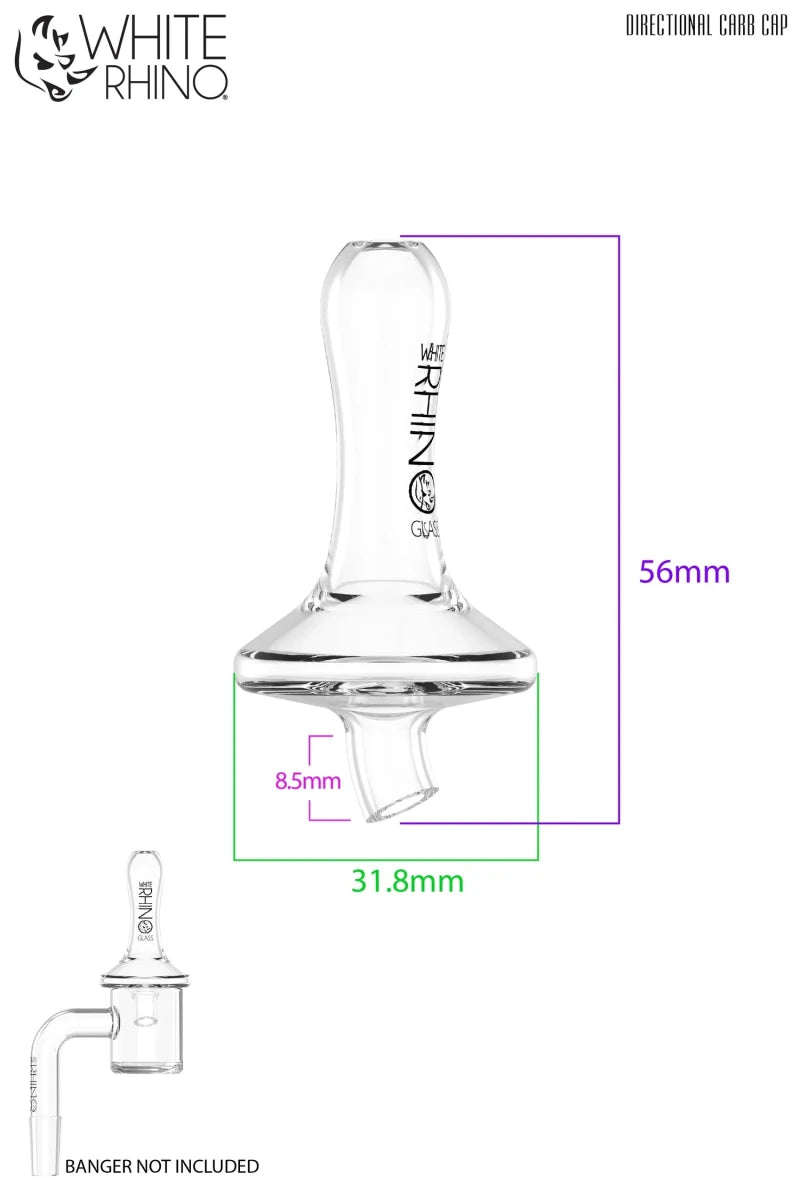 White Rhino Carb Cap - Directional - Smoke empire