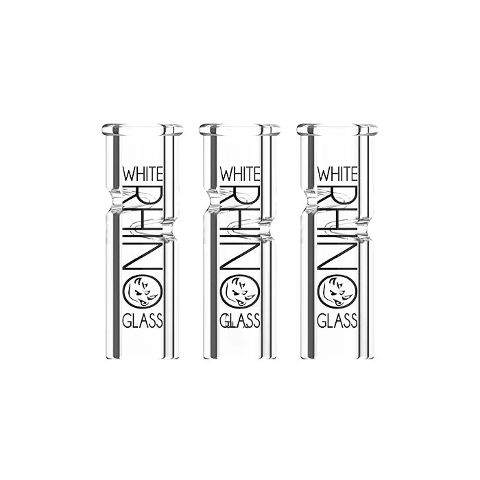 White Rhino Glass Tips-Round Tip - Smoke empire