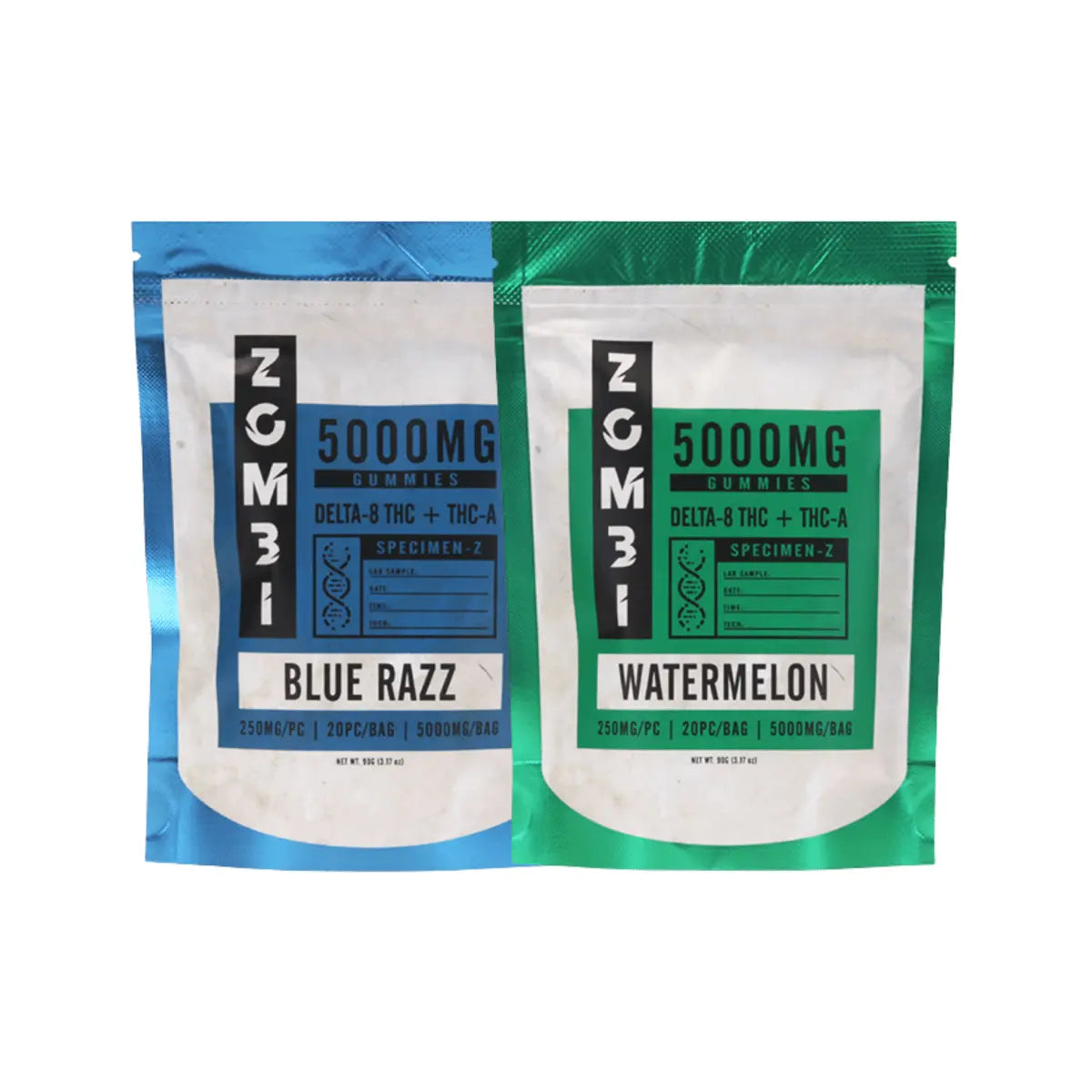 Zombi Delta 8 THC + THCa Gummies 5000mg - Smoke empire